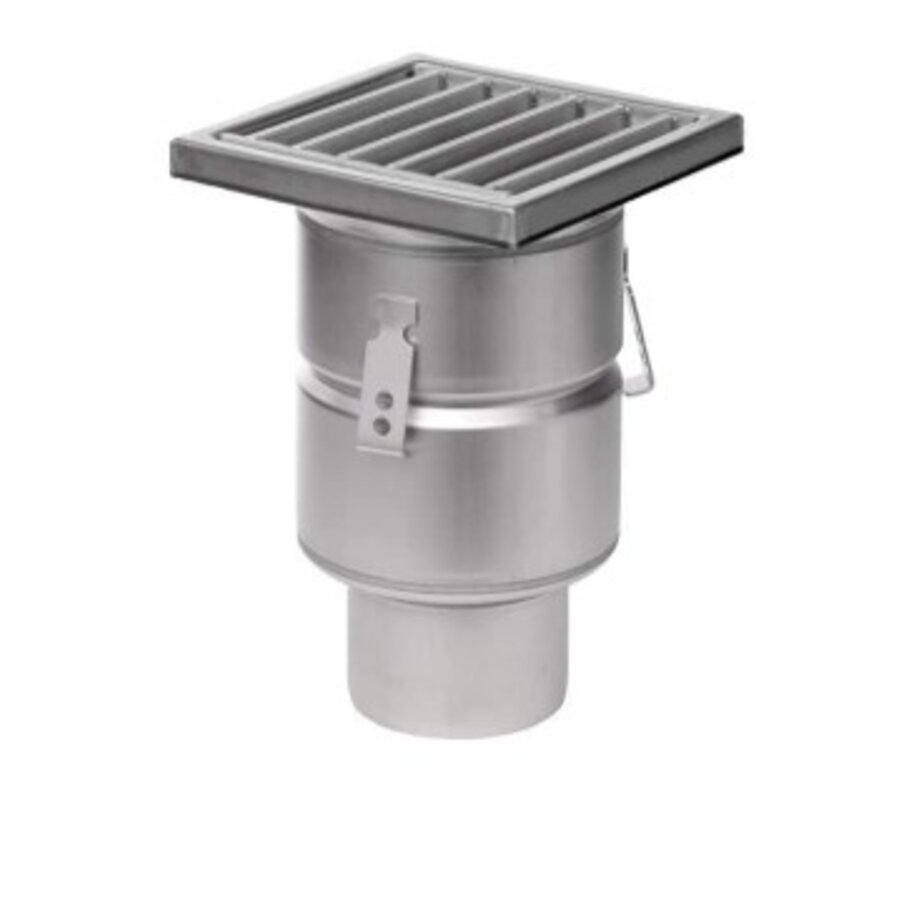 Industrievloerput RVS 304 200 x 200 mm 219 mm Capaciteit (max.) : 3,70 l/s
