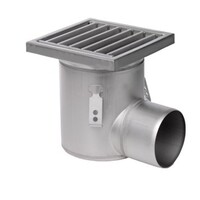 Industrie-Bodenablauf Edelstahl 304 200 x 200 mm 219 mm Leistung (max.): 3,70 l/s