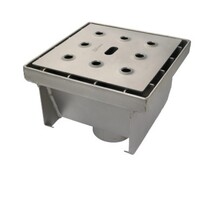 Siphon de sol industriel en acier inoxydable 304 250 x 250 mm 150 mm Capacité (max.) : 1,60 l/s