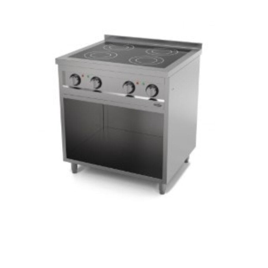 Professioneel inductiefornuis 4 zones 80x70x94 cm 4x 3,5 kw