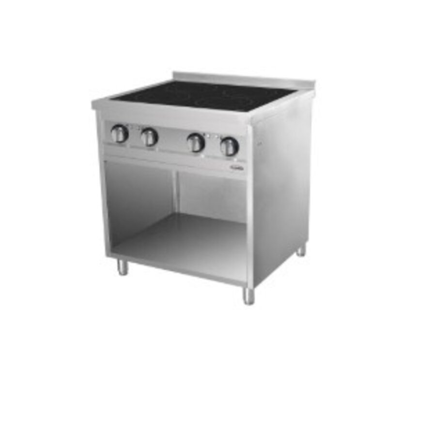 Professioneel inductiefornuis 4 zones 80x70x94 cm 4x 3,5 kw