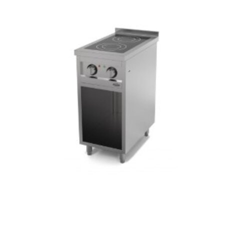  Combisteel Professionelles Induktionskochfeld INDUKTIONSGASHERD 2 ZONEN 40*70*94 cm 2x 3,5kw 