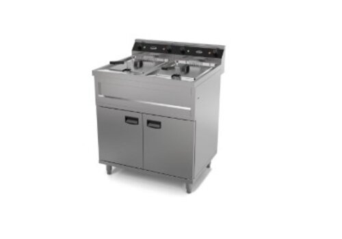  Combisteel Profi Induktionsherd Fritteuse stehend 80*70*85cm 2X9KW 