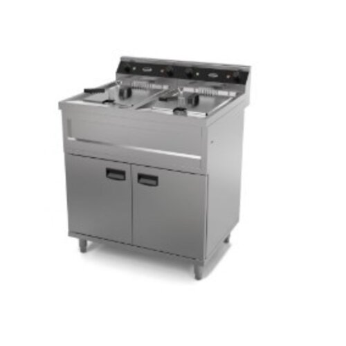  Combisteel Plaque de cuisson à induction professionnelle Friteuse sur pied 80*70*85cm 2X9KW 