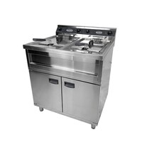 Profi Induktionsherd Fritteuse stehend 80*70*85cm 2X9KW