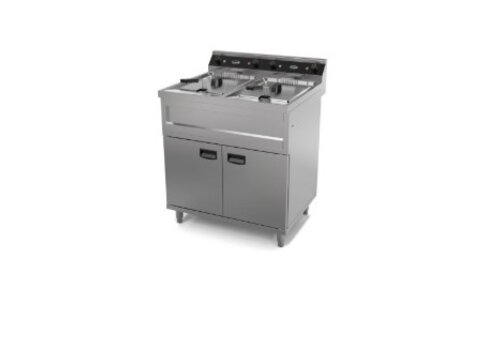  Combisteel Plaque de cuisson à induction professionnelle Friteuse sur pied 80*70*85cm 2X6KW 