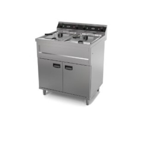  Combisteel Plaque de cuisson à induction professionnelle Friteuse sur pied 80*70*85cm 2X6KW 
