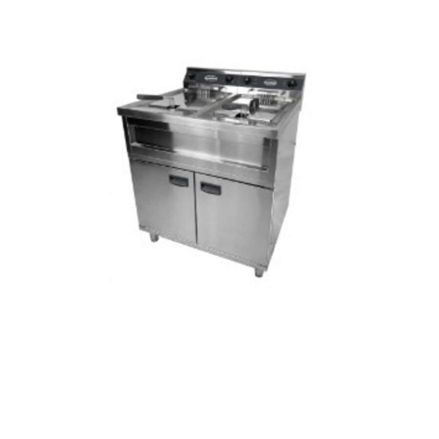 Professional induction cooker Fryer standing 80*70*85cm 2X6KW