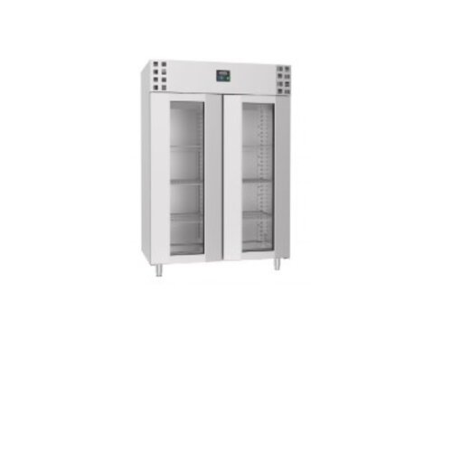  Combisteel Refrigerator stainless steel glass door mono block 140 cm * 81 cm * 205 cm 