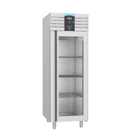 Refrigerator stainless steel glass door mono block 70 cm * 81 cm * 205 cm