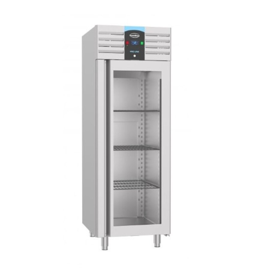 Kühlschrank Edelstahl Glastür Monoblock 70 cm * 81 cm * 205 cm