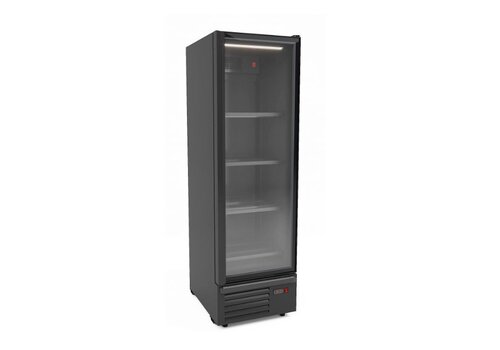  Combisteel Refrigerator 1 glass door black 63 cm * 84 cm * 214 cm 