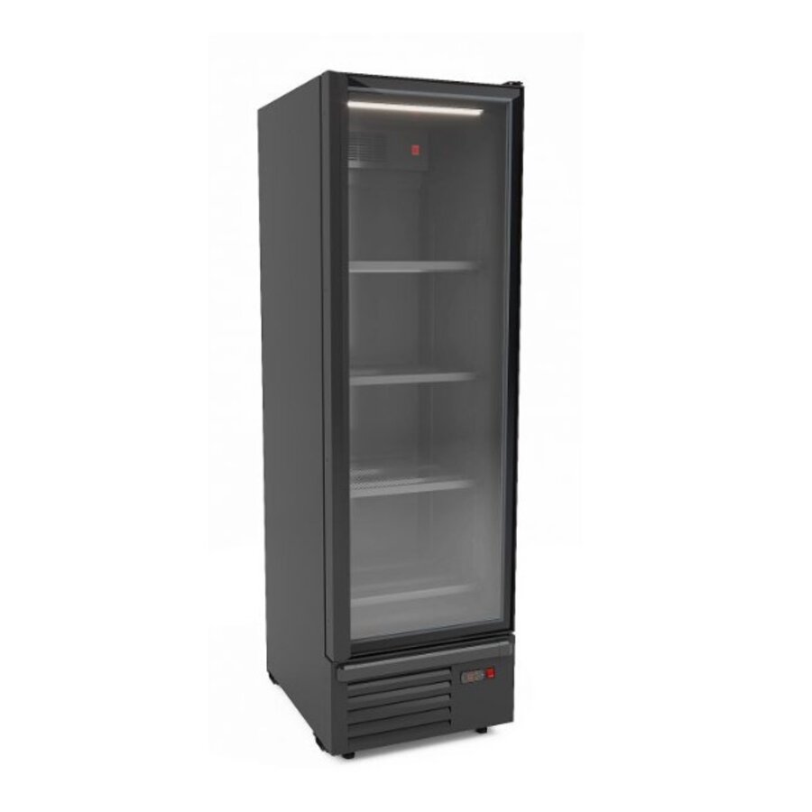 Kühlschrank 1 Glastür schwarz 63 cm * 84 cm * 214 cm