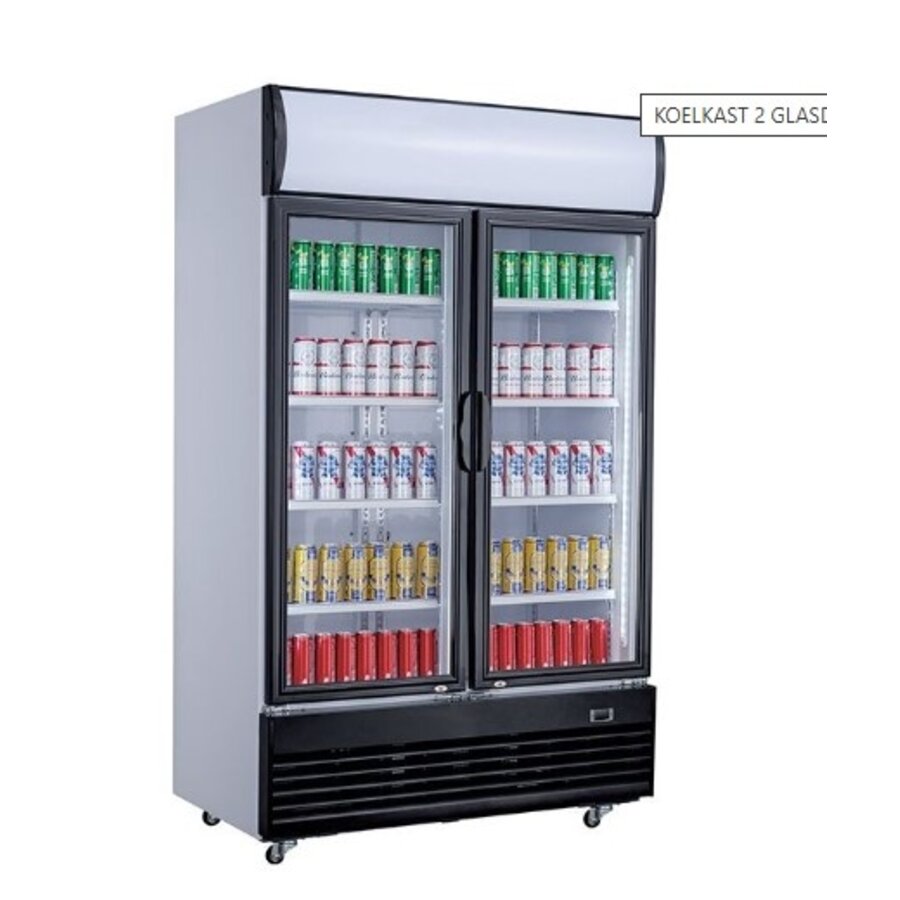 Kühlschrank 2 Glastüren 100 cm * 73 cm * 207 cm
