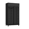Combisteel Refrigerator with 2 glass doors, black, 110 cm * 59 cm * 200 cm