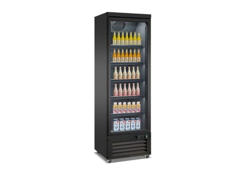  Combisteel Refrigerator 1 glass door black 62 cm * 70 cm * 205 cm 