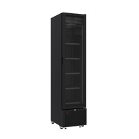 Beverage refrigerator with 1 glass door, black, 45 cm * 65 cm * 202 cm