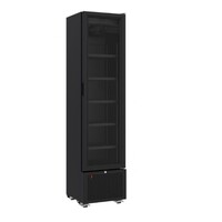 Beverage refrigerator with 1 glass door, black, 45 cm * 49 cm * 188 cm
