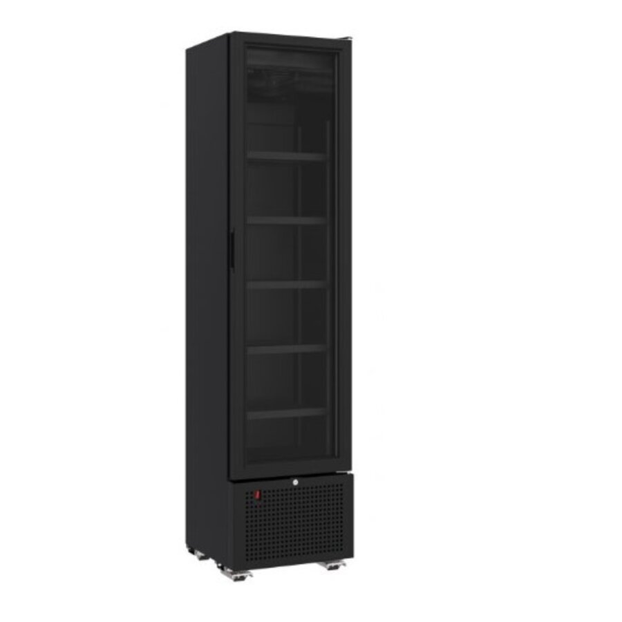 Getränkekühlschrank mit 1 Glastür, schwarz, 45 cm * 49 cm * 188 cm
