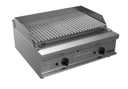  Saro Gas lavasteengrill | RVS | 800x700x270(h) 