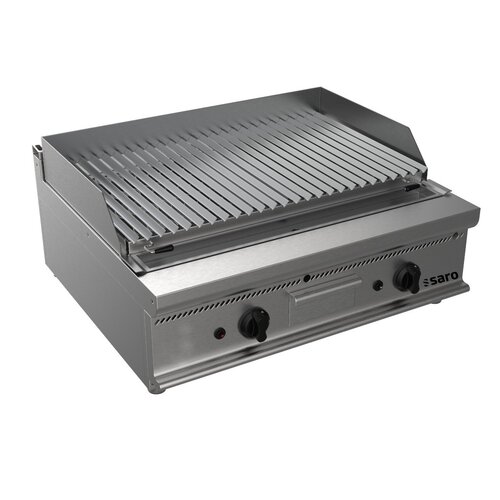  Saro Gas lavasteengrill | RVS | 800x700x270(h) 