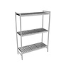 Fermostock 6611 - 3 étages - 1200x460x1800 mm (lxpxh)