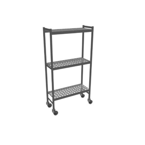  Fermostock Chariot à crémaillère 6611 - 900 x 360 x 1792 mm (l x p x h) - 3 niveaux 