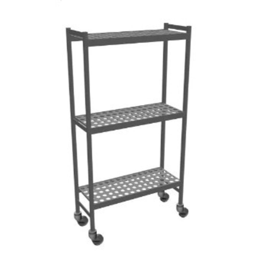 Chariot à crémaillère 6611 - 960 x 360 x 1792 mm (l x p x h) - 3 niveaux