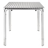 Bolero Stackable square stainless steel table 70cm Bolero Stackable square stainless steel table 70cm