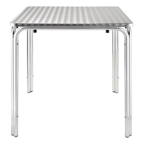  Bolero Table carrée empilable en acier inoxydable 70 cm 