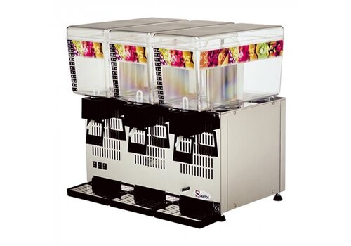  HorecaTraders Drinks dispenser 3 x 12L | 54.5 x57 x 43 cm 