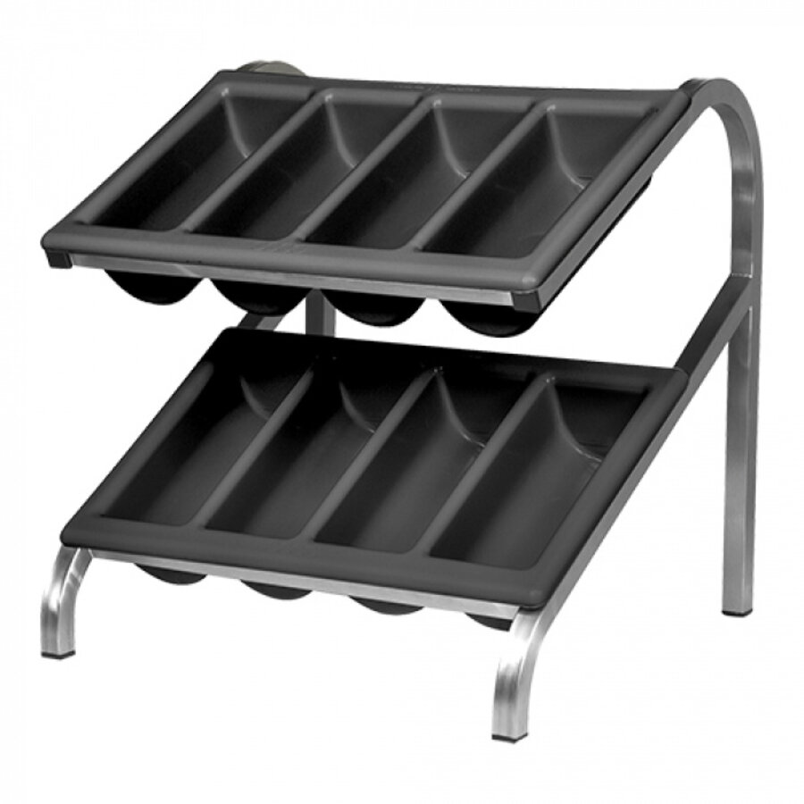 Cutlery dispensing tray Black GN 1/1