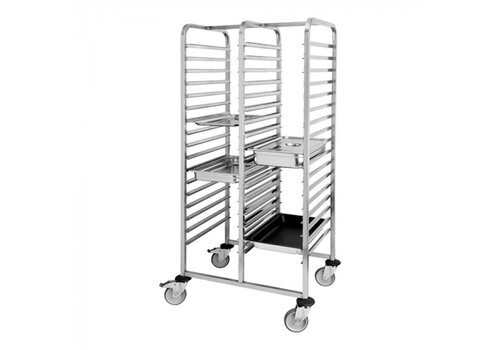  HorecaTraders RVS Regaalwagen 1/1GN  171  x 81 x 63.5 cm 