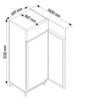 FFPSvh 6501 freezer 486 liters
