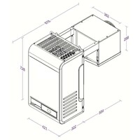 Kühlraum-Hängemotor | -5/+10 °C | 6,6-12,6 m³