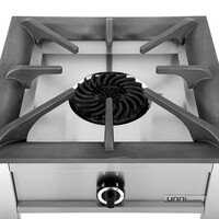 Brûleur à gaz bas en acier inoxydable | 12 kW | 60(L)x60(P)x55(H)cm