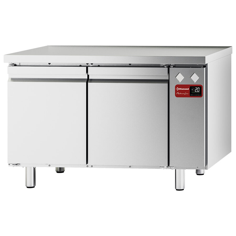 Narrow refrigerated counter | GN 1/1 | 2 doors | -2°+8° | 1141 x 680 x 900