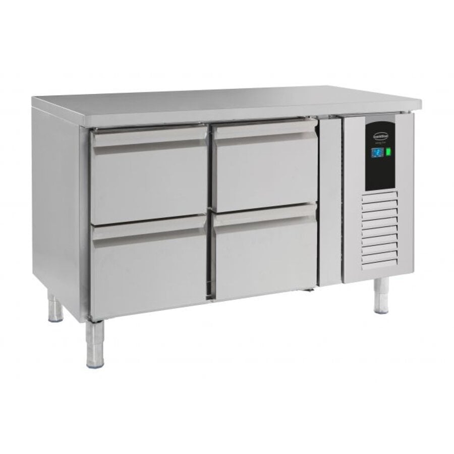 koelwerkbank | +2/+8°C | rvs | 4 laden |1360x700x860(h)