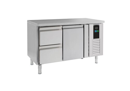  Combisteel Établi réfrigéré Energy Line | 1 porte, 2 tiroirs | 1360 x 700 x 860 | +2/+8 °C | Étiquette B 
