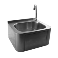 Lavabo mural en acier inoxydable 400 x 320 x 225 mm – Lave-mains compact en acier inoxydable