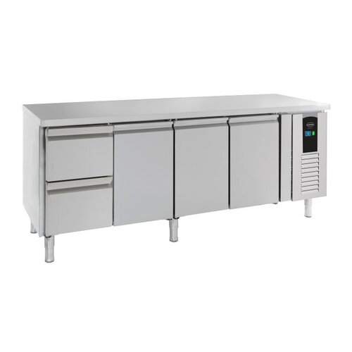  Combisteel refrigerated workbench | 3 doors, 2 drawers | 2230x700x860 | stainless steel | +2/+8°C | B label 