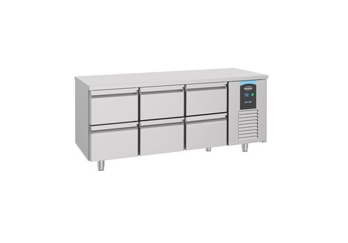  Combisteel Kühlwerkbank | 6 Beladungen | 233x700x850 cm | A-Label 