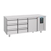 Refrigerated workbench | 6 drawers | 1 door | 233x70x85 cm | A-label