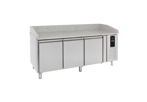  HorecaTraders Pizza workbench | 3 doors | 202x80x100 | A Label 