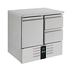 HorecaTraders Horeca koelwerkbank | 2 laden | A  Label |  Met verdamper | 90x70x87 cm