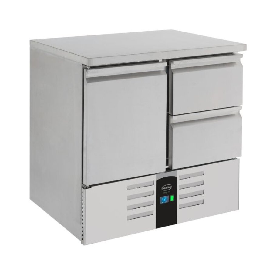 Horeca koelwerkbank | 2 laden | A Label | Met verdamper | 90x70x87 cm