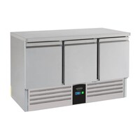 Refrigerated workbench | 3 doors | A Label | 137x70x85cm