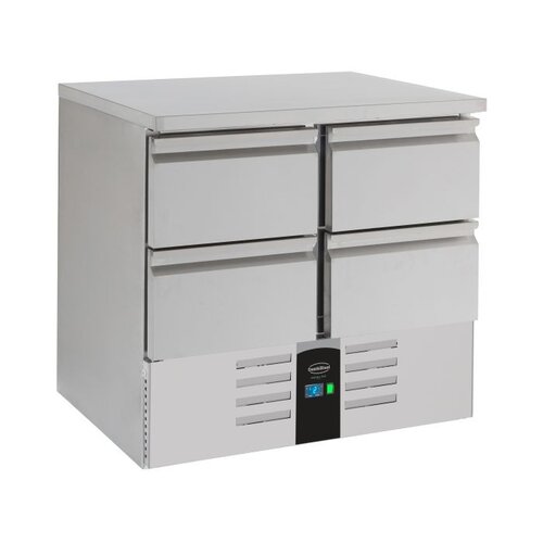  HorecaTraders Hospitality Refrigerated Workbench | 4 Drawers | With Evaporator 