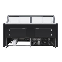 Butcher's counter / display case for forced meat / cheese 133 x 94 x 120 cm