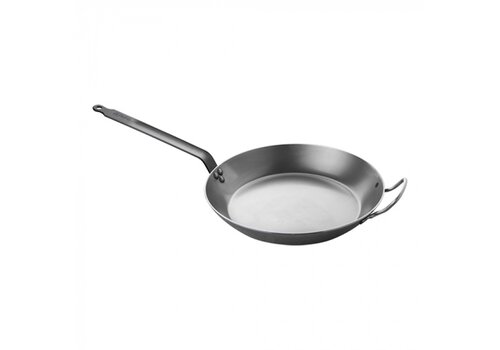  HorecaTraders Poêle lyonnaise | tôle d'acier | Ø36 cm | Gaz, électrique, céramique 